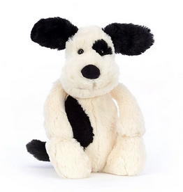 Medium Black and Cream Bashful Puppy