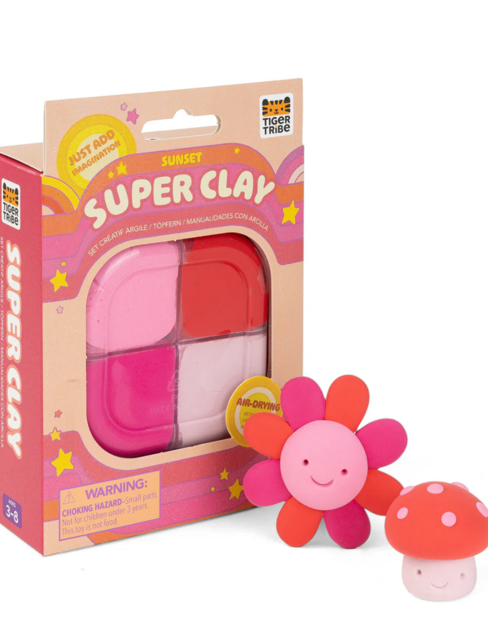 Super Clay Sunset - Pink and Red