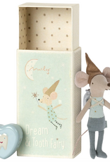 Blue Tooth Fairy Mouse in Matchbox H6.9"