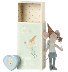 Blue Tooth Fairy Mouse in Matchbox H6.9"