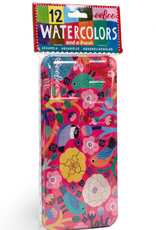 Birds in Fuchsia Watercolour Paints