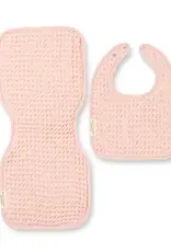 Blush Reversable Bib & Burp Set