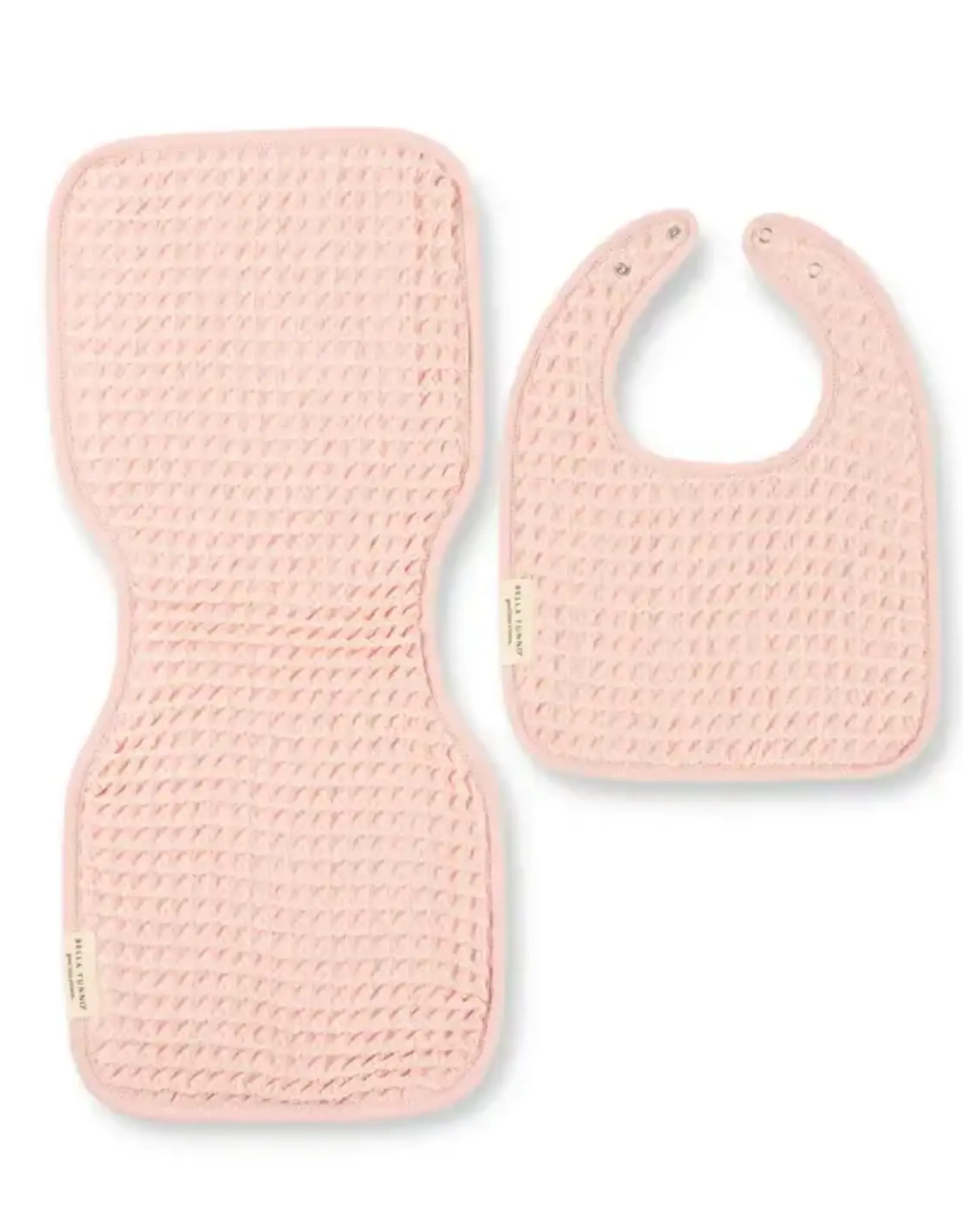 Blush Reversable Bib & Burp Set