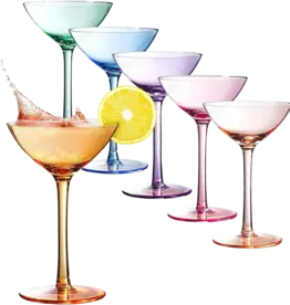 Coupe Cocktail Glass - Bright Colours