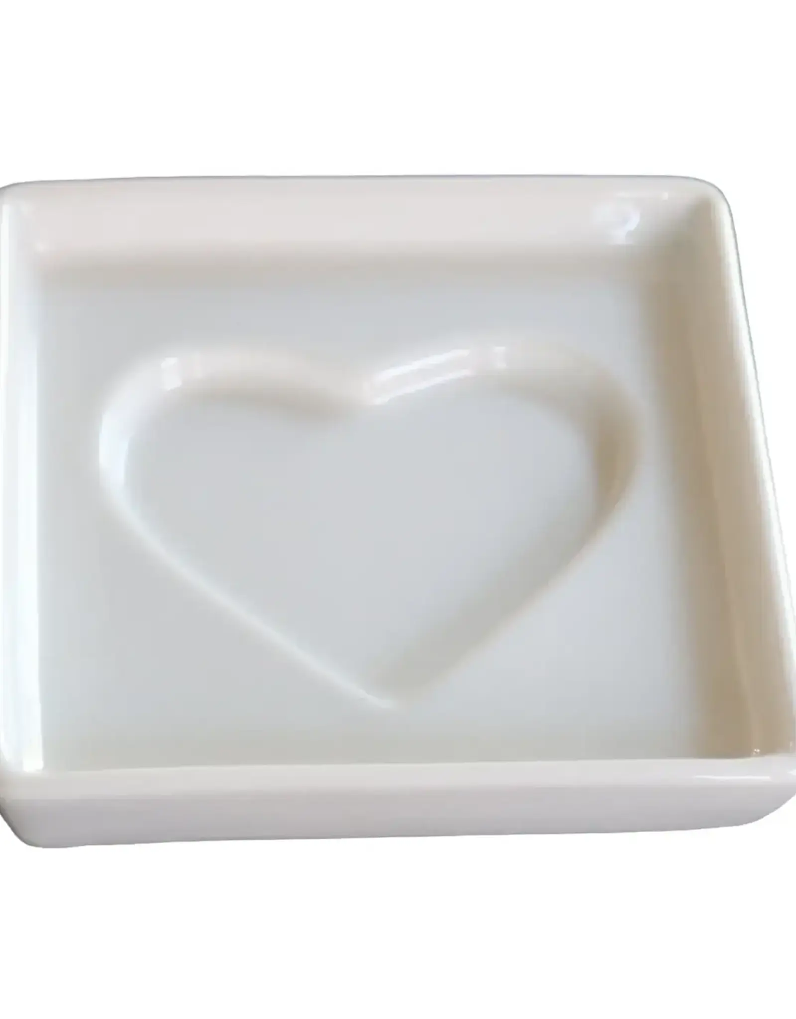 Heart Olive Oil and Balsamic Dipping Plate