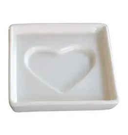 Heart Olive Oil and Balsamic Dipping Plate