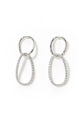 Encore Small Drop Earrings - Silver