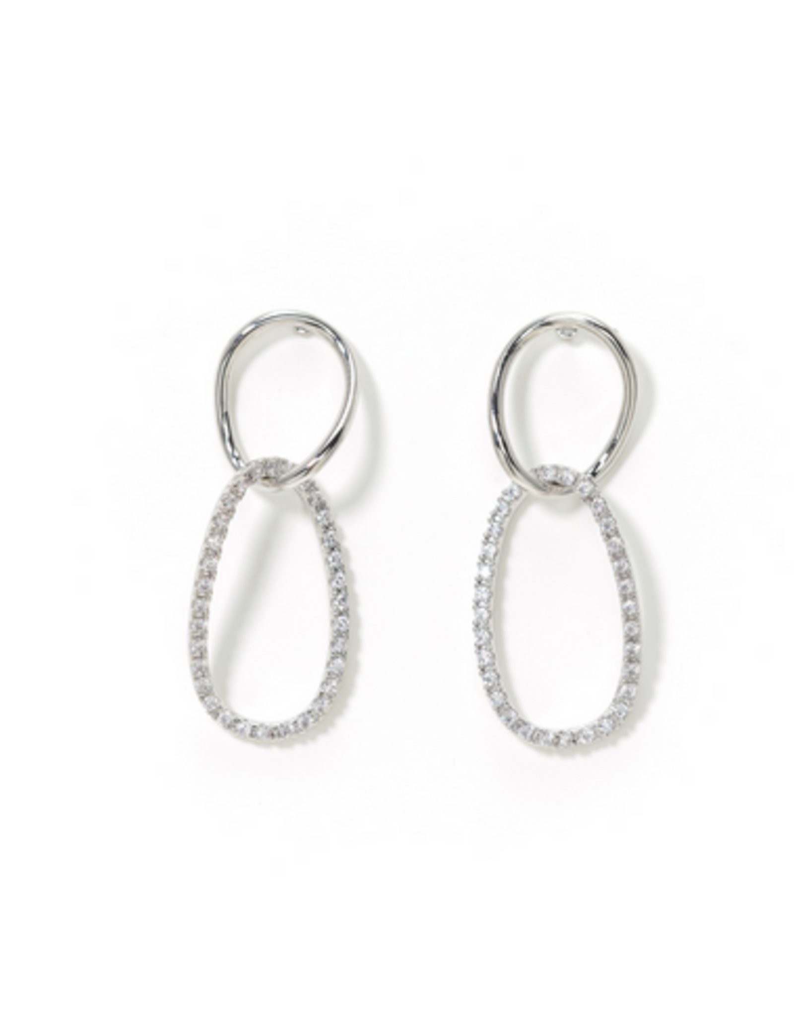 Encore Small Drop Earrings - Silver
