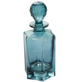 Medium Blue Baudelaire Decanter H10.25"