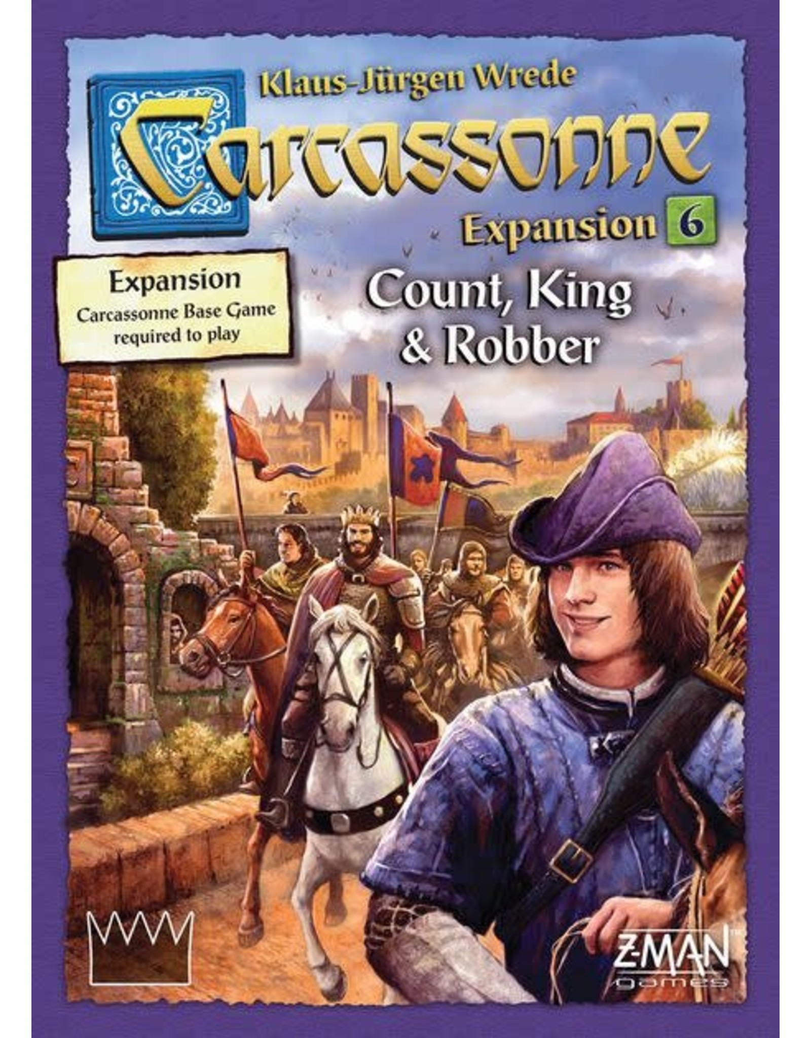 Z-Man Games Carcassonne Expansion 6 Count, King & Robber