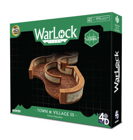 WizKids Warlock Tiles Dungeon Tiles: Town/Village 3 - Curves