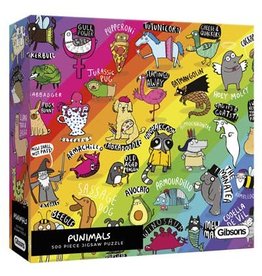 Gibsons Gibsons Puzzle - Punimals 500 Pieces