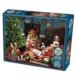 Cobble Hill Christmas Puppies  500 PC