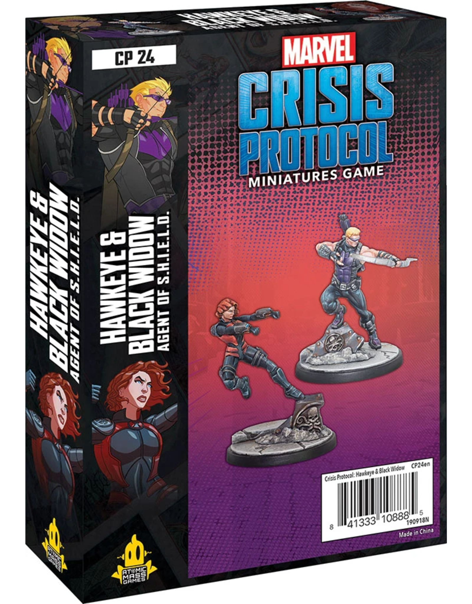 Atomic Mass Games Marvel Crisis Protocol: Hawkeye And Black Widow Character Pack