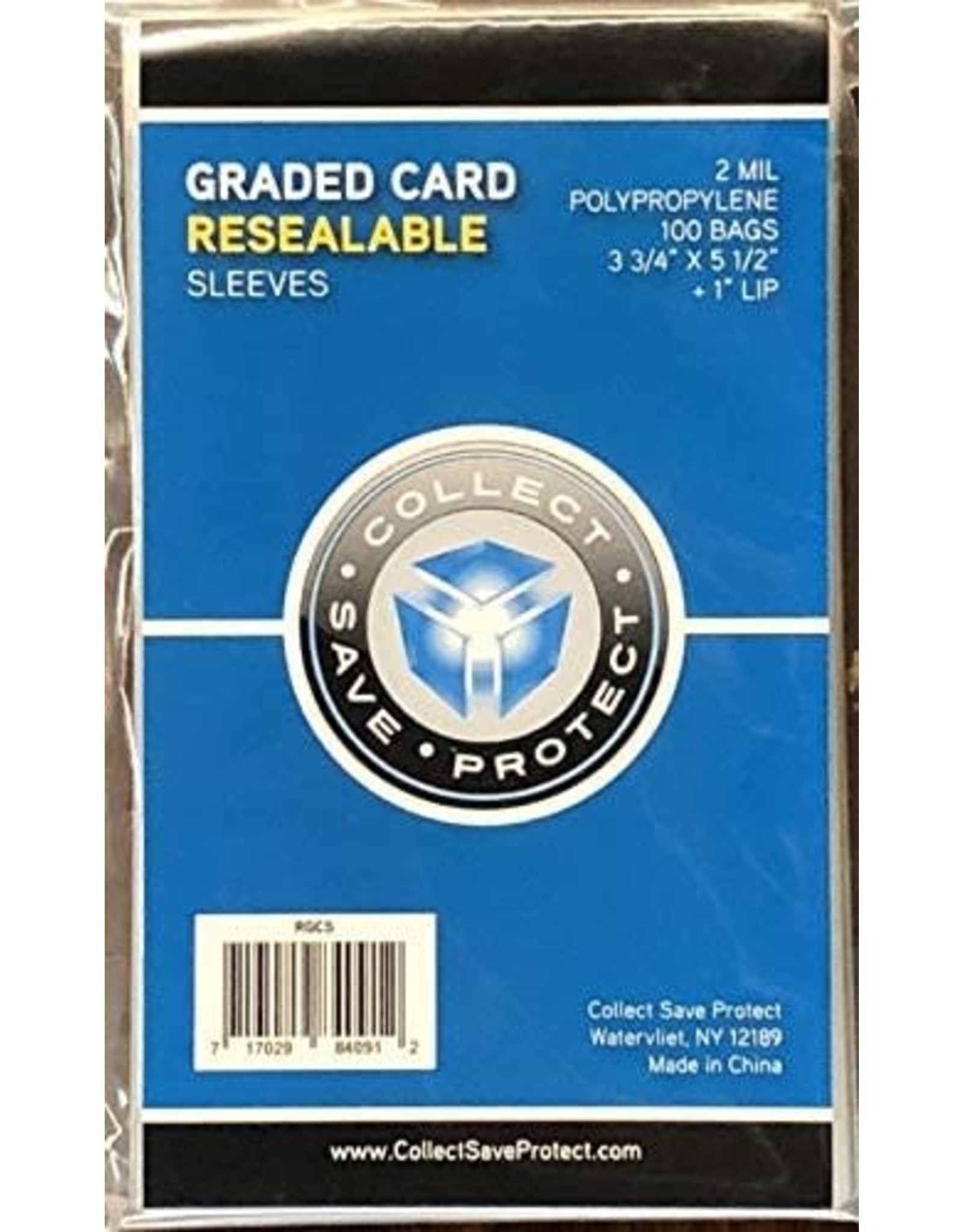 Graded Card Resealable Sleeves (100ct)