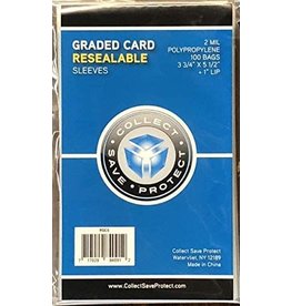 Collect Save Protect Graded Card Sleeves (100 ct)