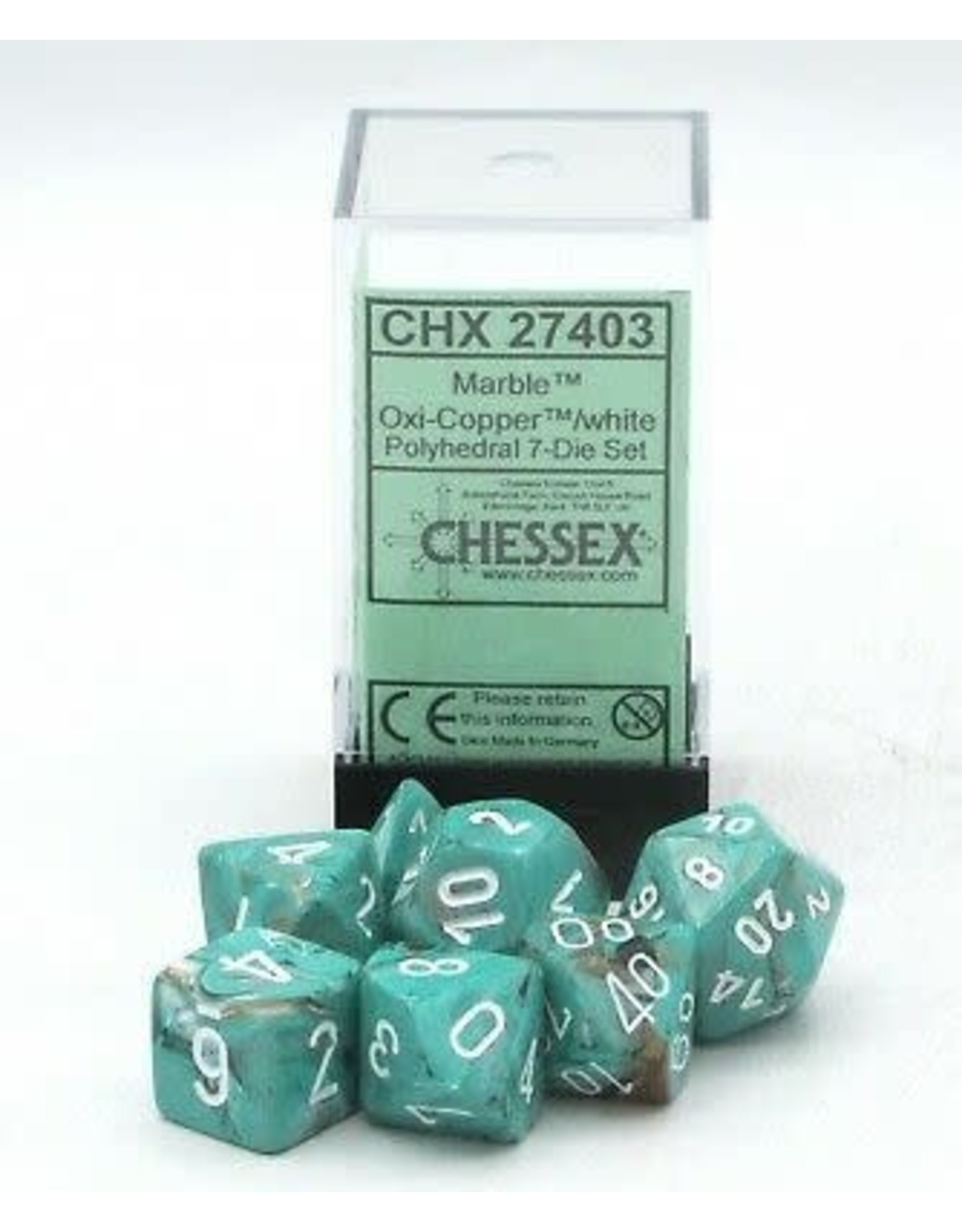 Chessex Chessex Marble (7 pc Set)