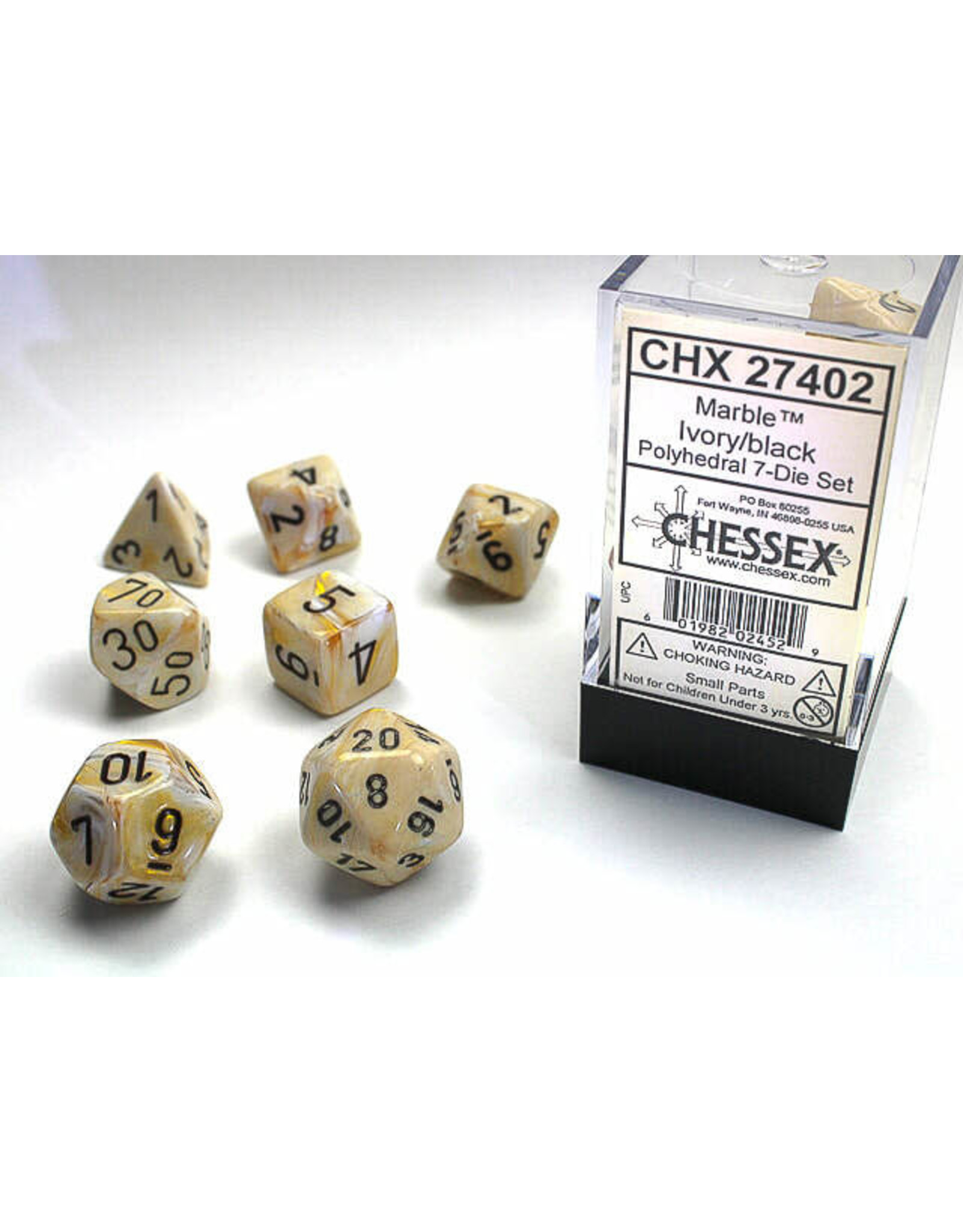 Chessex Chessex Marble (7 pc Set)