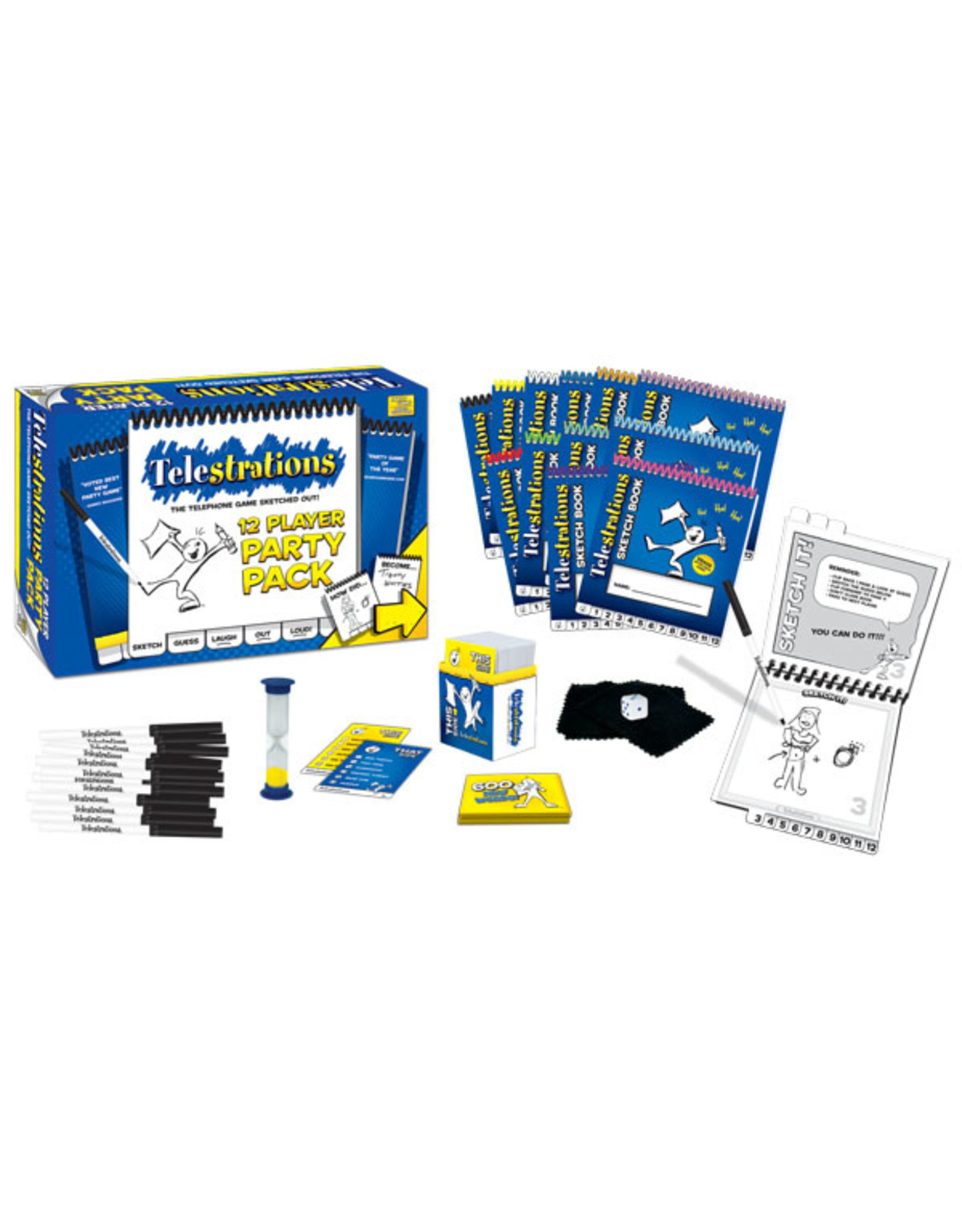 USAopoly Telestrations 12 Player Party Pack