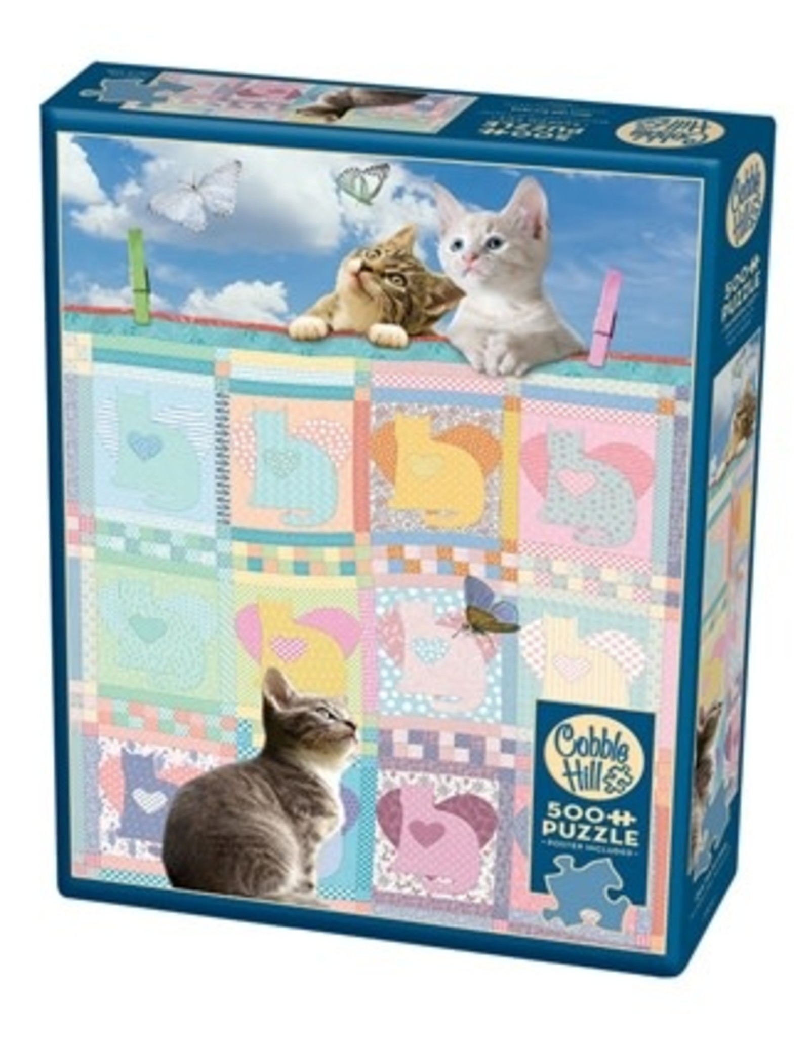 Cobble Hill Cobble Hill Puzzle: Quilted Kittens (500 PC)