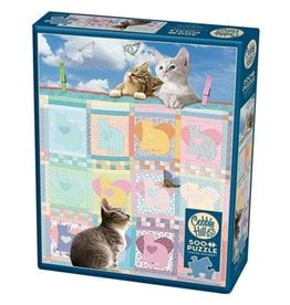 Cobble Hill Cobble Hill Puzzle: Quilted Kittens (500 PC)