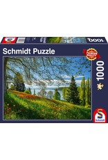 Schmidt Schmidt Puzzle: Tulips Flowering, Fruhlingsallee, Mainau Island 1000 Pcs