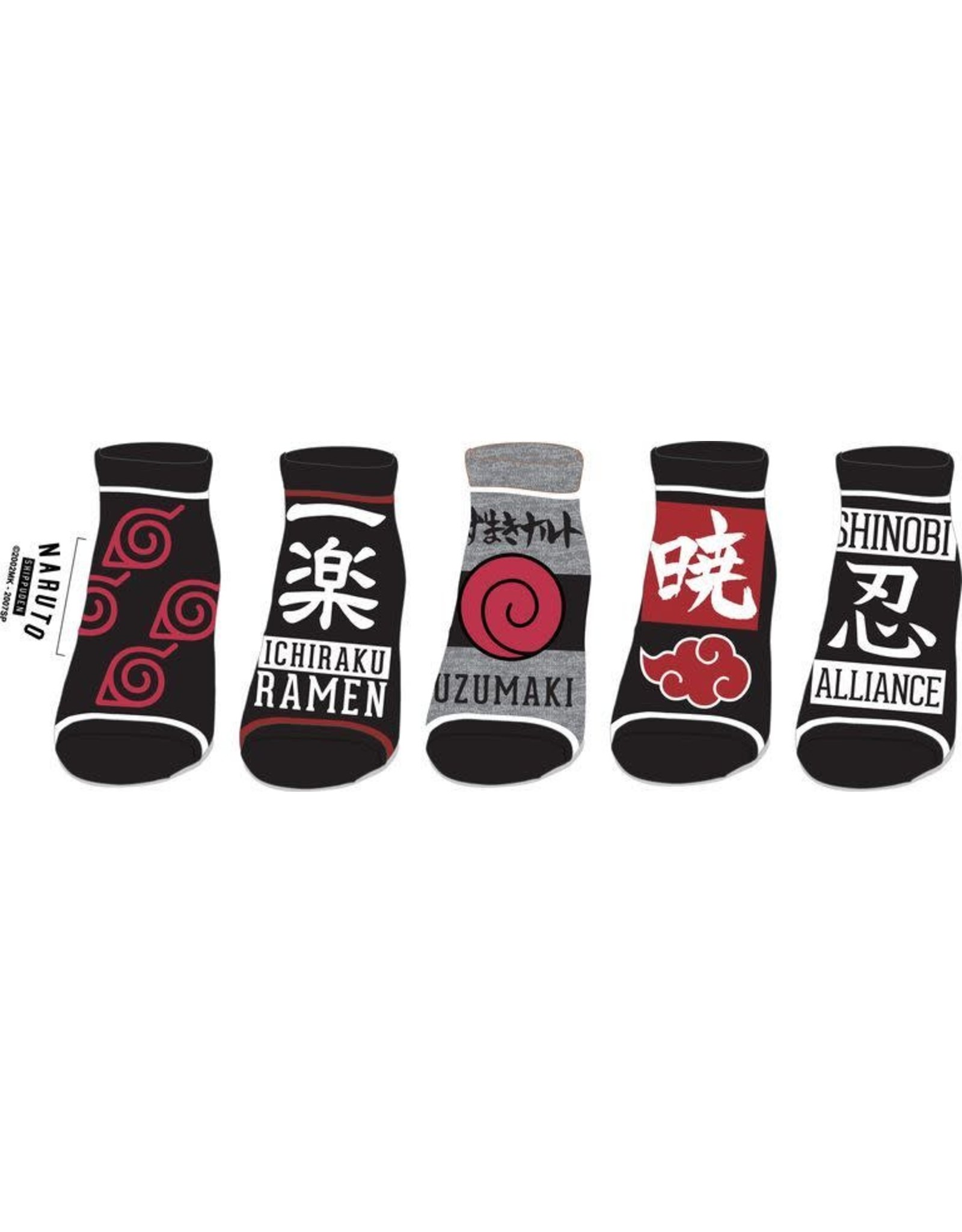 Bioworld Naruto Ankle Socks ( 5 PK )