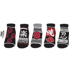 Bioworld Naruto Ankle Socks ( 5 PK )