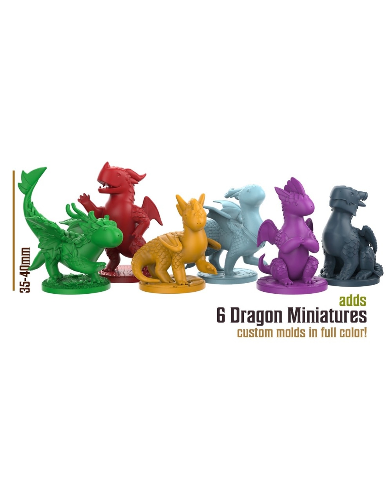 Lucky Duck Games Flamecraft Dragon Miniatures