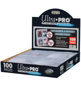 Ultra Pro Ultra Pro 4-Pocket Secure Platinum Pages For Toploaders