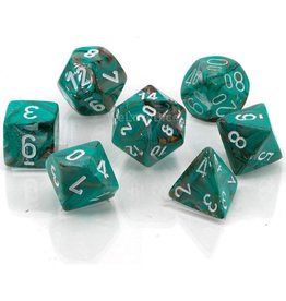 Marble: Mini 7pc Polyhedral Oxi- Copper/White