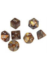 Lustrous: Mini 7pc Polyhedral Gold/Silver