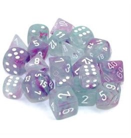 Nebula: Mini 7pc Polyhedral Wisteria/White