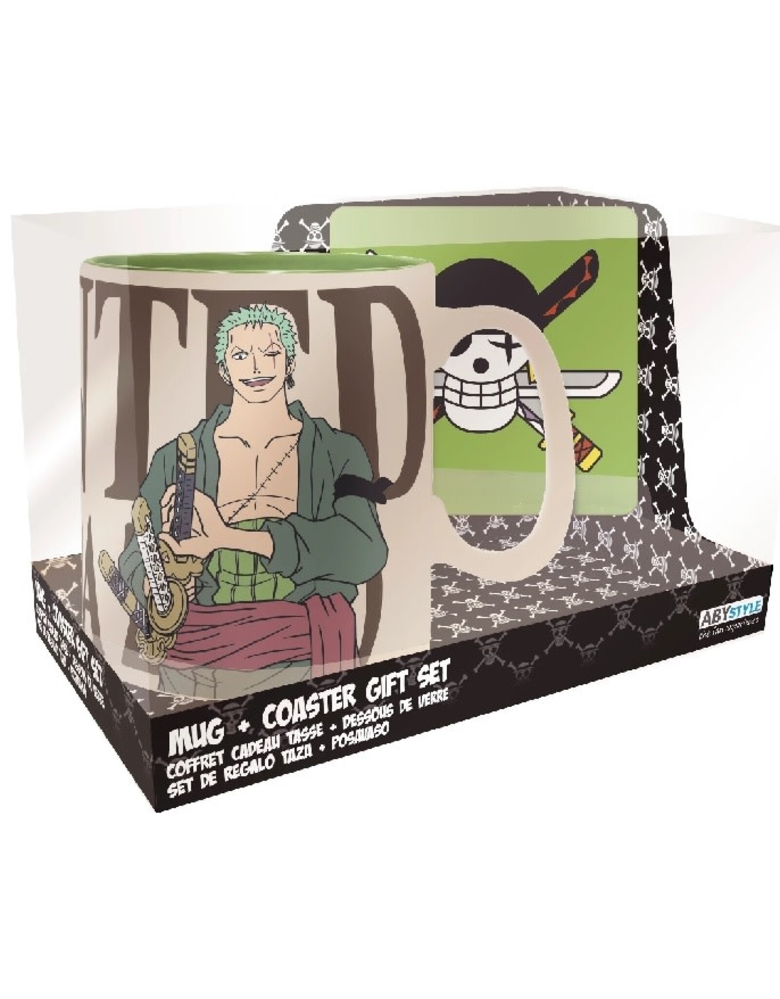 One Piece Zoro Mug And Coaster Set
