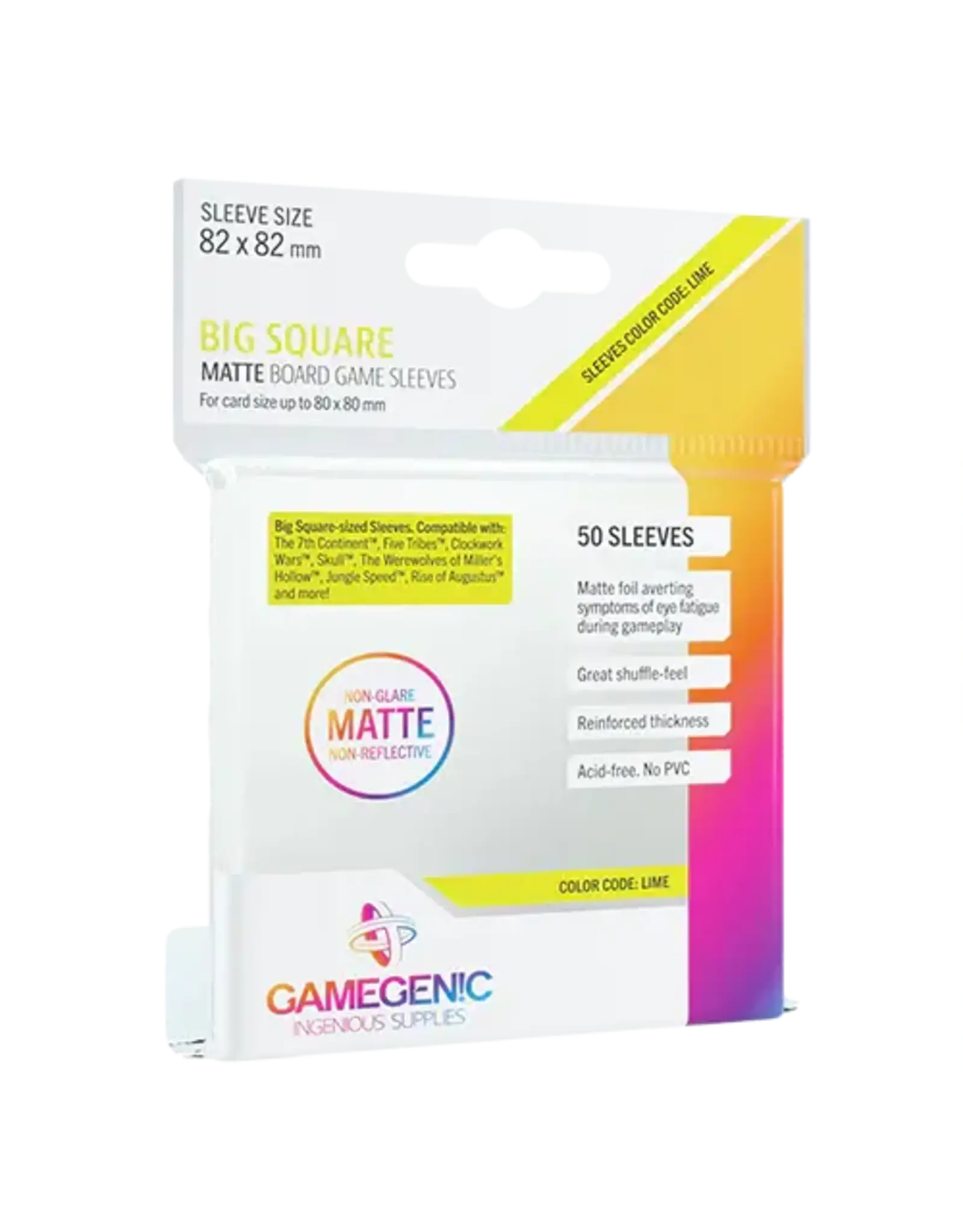 GameGenic Gamegenic Matte Big Square-Sized Sleeves 82mlx82ml