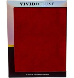 Up Zip Binder Pro Vivid Deluxe 9pkt Red