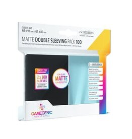 Sleeves: Gamegenic Matte Double Sleeving Clear/Black (2x100)