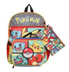 Bioworld Pokemon 4 Piece Backpack