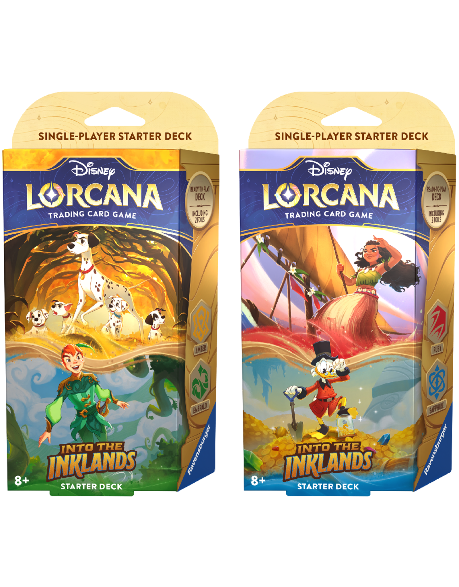 Disney Lorcana Into the Inklands Starter Deck: Pongo and Peter Pan