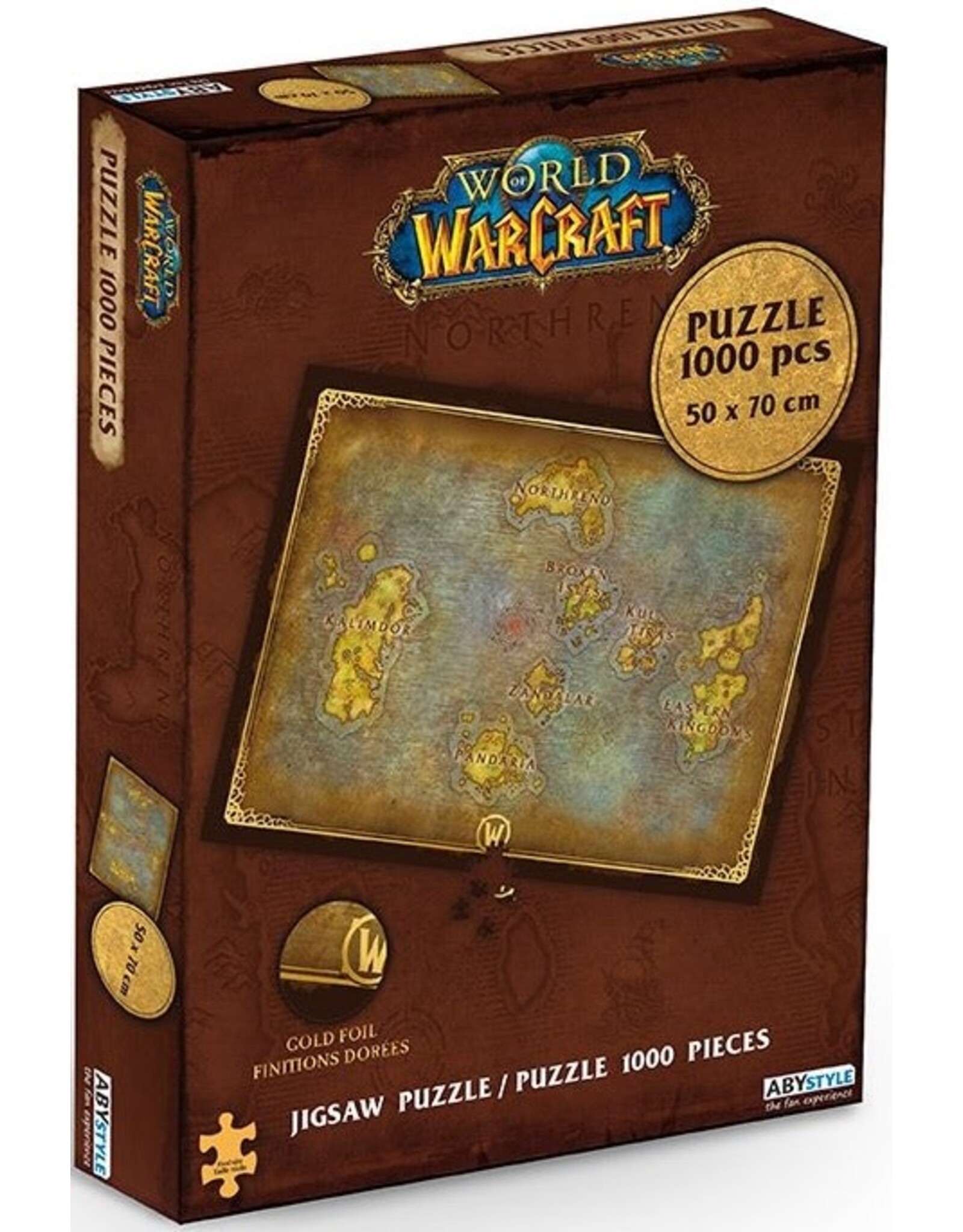 World Of Warcraft Azeroth'S Map 1000 Piece Puzzle