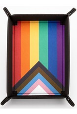 Fanroll Fold Up Dice Tray (Velvet) Pride Rainbow Flag
