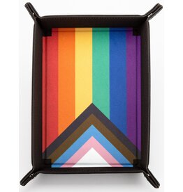 Fanroll Fold Up Dice Tray (Velvet) Pride Rainbow Flag