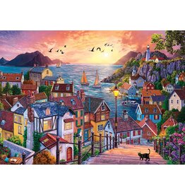Cobble Hill Cobble Hill Puzzle: Coastal Town at Sunset 1000