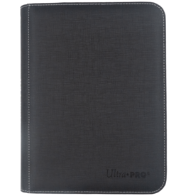 Ultra Pro Ultra Pro 4 Pocket Zip Binder for Toploaders Charcoal