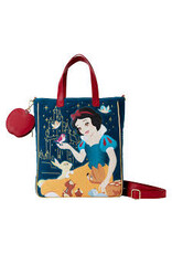 Loungefly Loungefly Disney Snow White Quilt Velvet Tote Bag