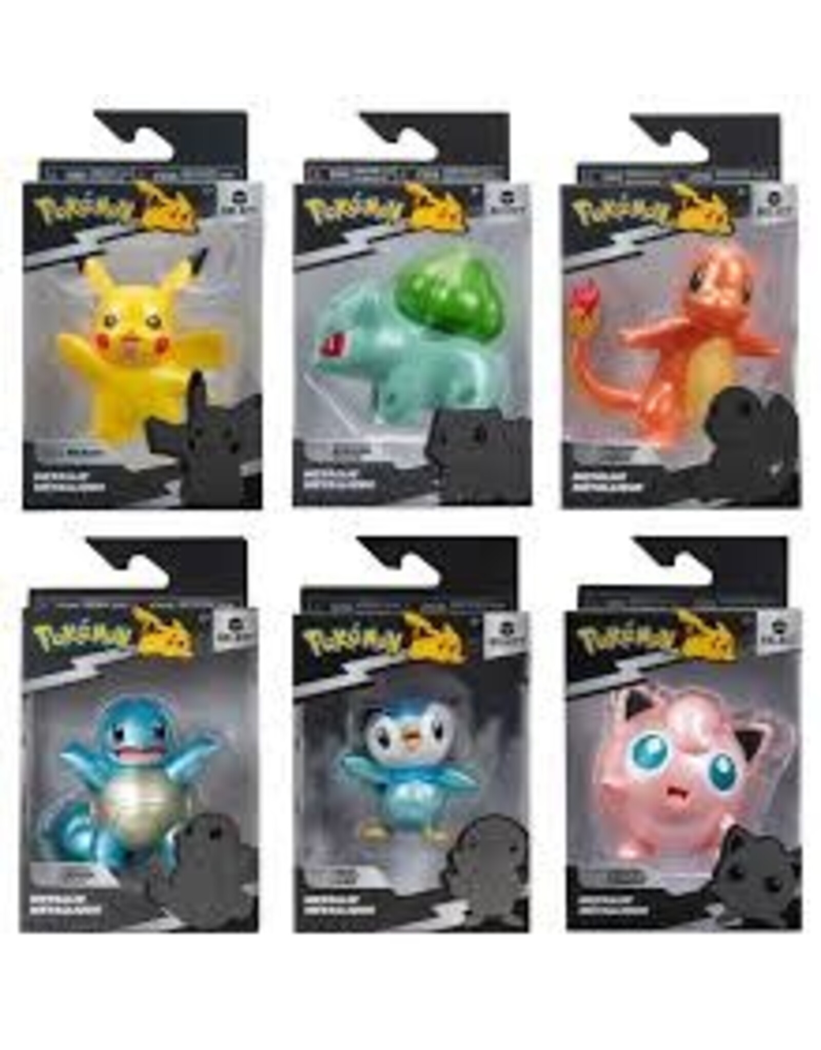 Pokemon Pokemon Select True Color Metallic Fig Asst