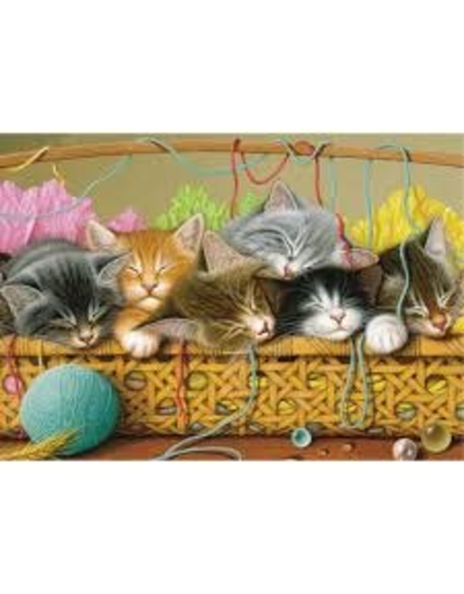 Cobble Hill Cobble Hill Puzzle: Kittens in a Basket  (Tray Puzzle)