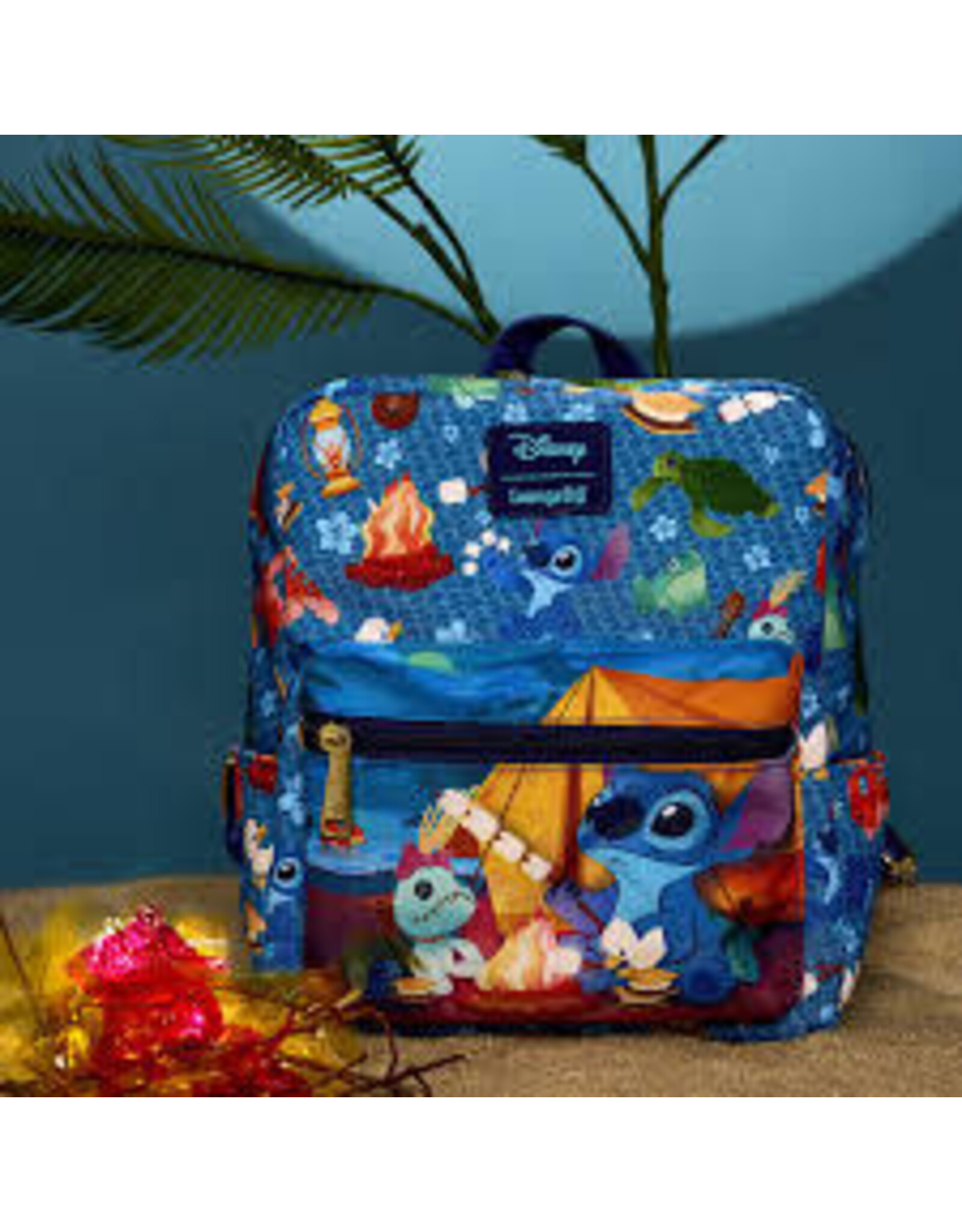 Loungefly Loungefly Disney Stitch Camping Cuties Nylon Bkpk