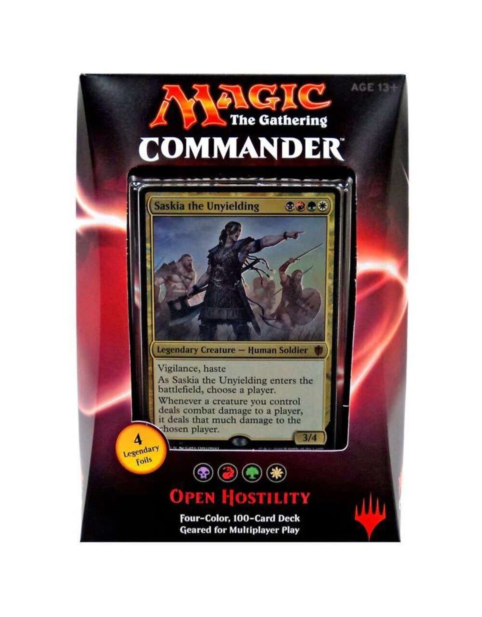 Wizards of the Coast MTG Commander Deck - Open Hostility  (2016)