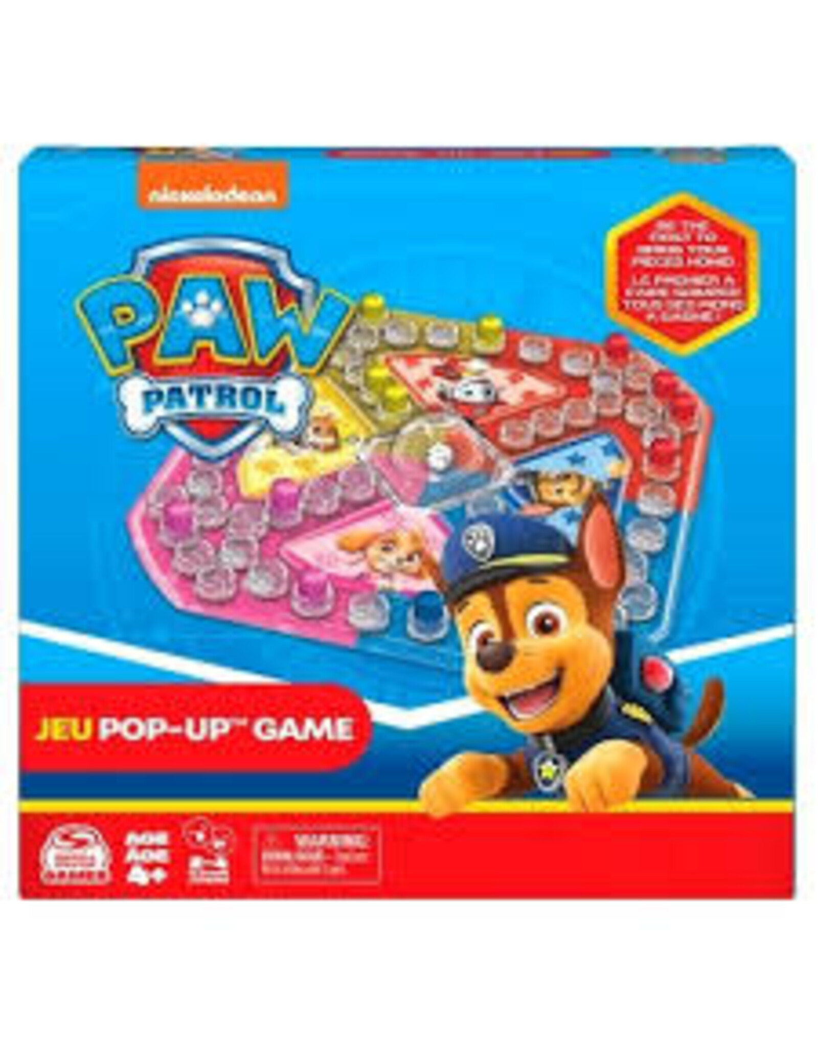 Nickelodeon Paw Patrol Pop up Game